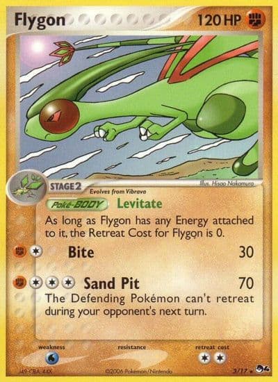 Flygon POP Series 4 Pokemon card