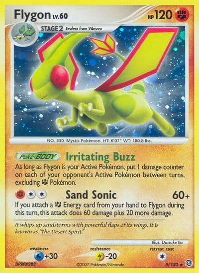 Flygon Secret Wonders Pokemon card