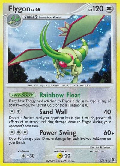 Flygon Rising Rivals Pokemon card