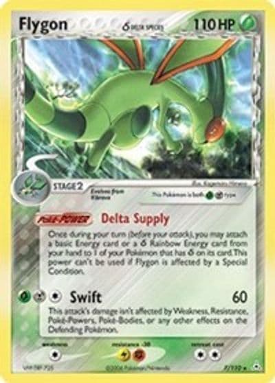 Flygon (Delta Species) Holon Phantoms Pokemon card