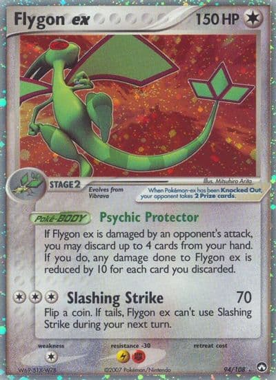 Flygon ex Power Keepers Pokemon card