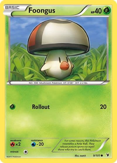 Foongus Noble Victories Pokemon card