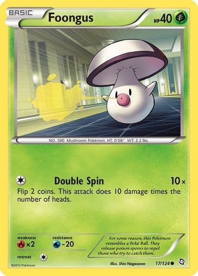 Foongus Dragons Exalted Pokemon card