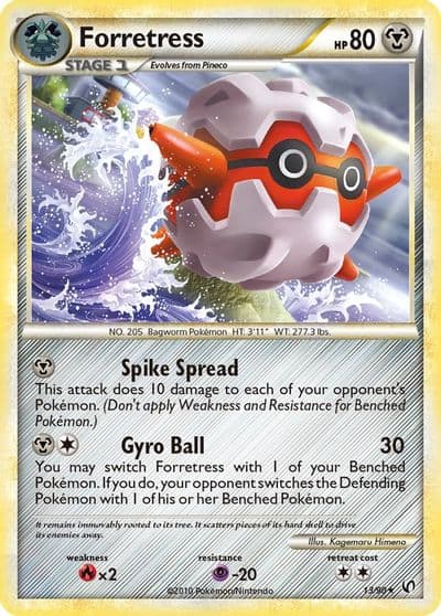 Forretress (13) Undaunted Pokemon card