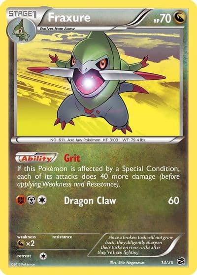 Fraxure (14) Dragon Vault Pokemon card