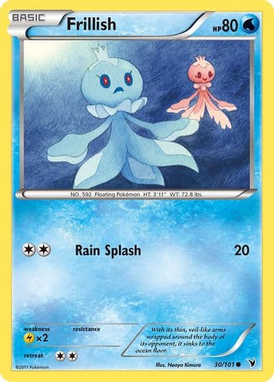 Frillish Noble Victories Pokemon card