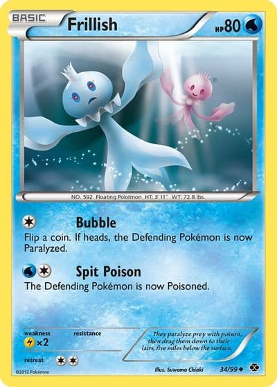 Frillish Next Destinies Pokemon card