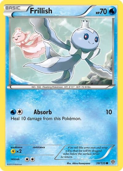 Frillish Plasma Storm Pokemon card