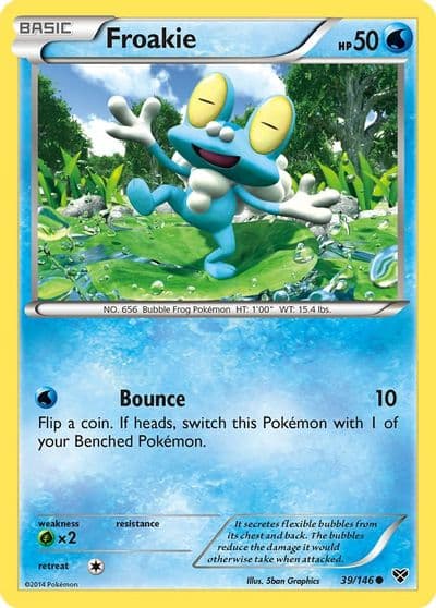 Froakie XY Base Set Pokemon card