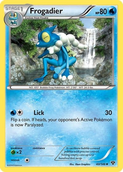 Frogadier XY Base Set Pokemon card