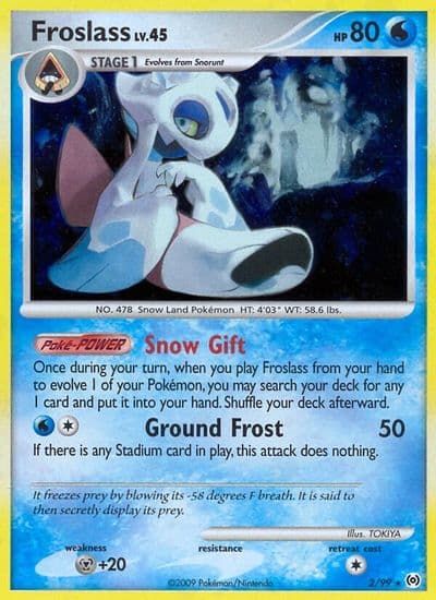 Froslass Arceus Pokemon card