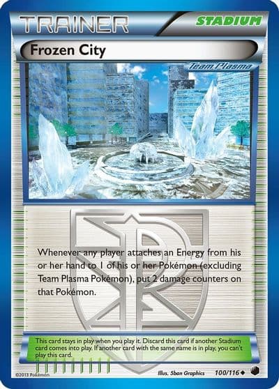 Frozen City (Team Plasma) Plasma Freeze Pokemon card
