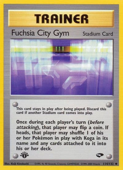 Fuchsia City Gym Gym Challenge Pokemon card
