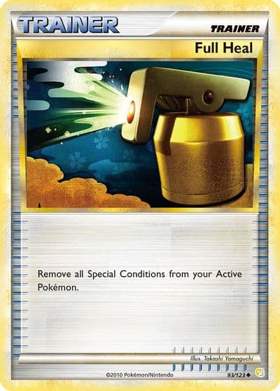Full Heal HeartGold SoulSilver Pokemon card