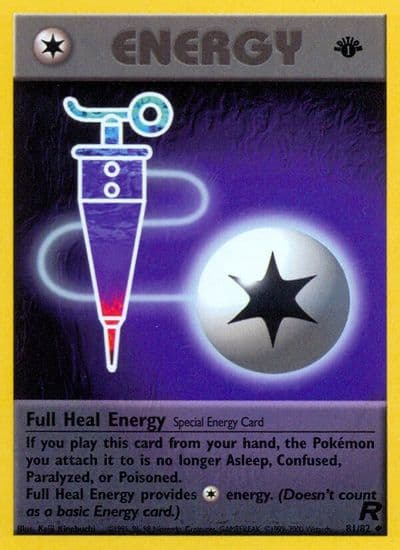 Full Heal Energy Team Rocket Pokemon card