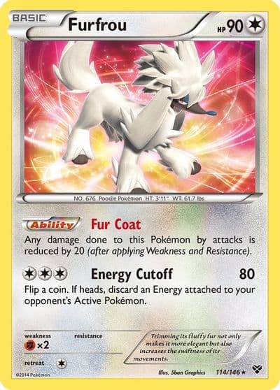 Furfrou XY Base Set Pokemon card