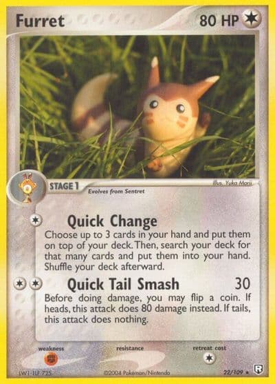 Furret Team Rocket Returns Pokemon card