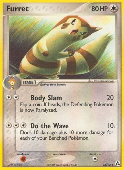 Furret Legend Maker Pokemon card