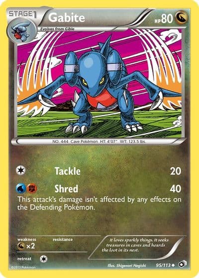 Gabite Legendary Treasures Pokemon card