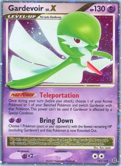 Gardevoir LV.X Secret Wonders Pokemon card