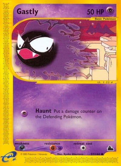 Gastly Skyridge Pokemon card