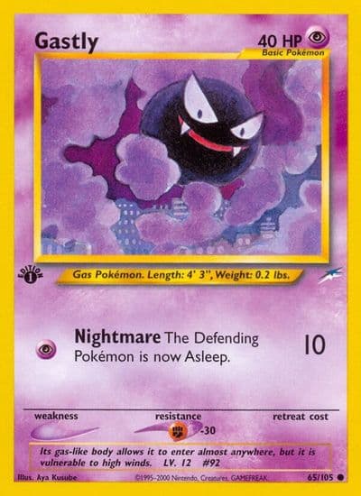 Gastly Neo Destiny Pokemon card
