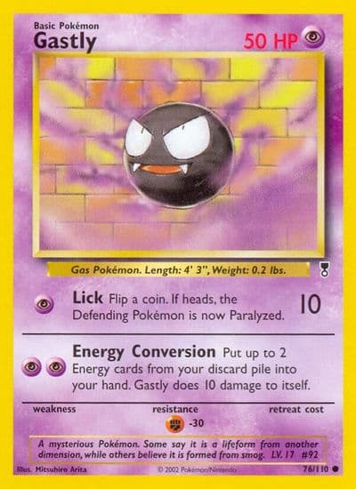 Gastly Legendary Collection Pokemon card