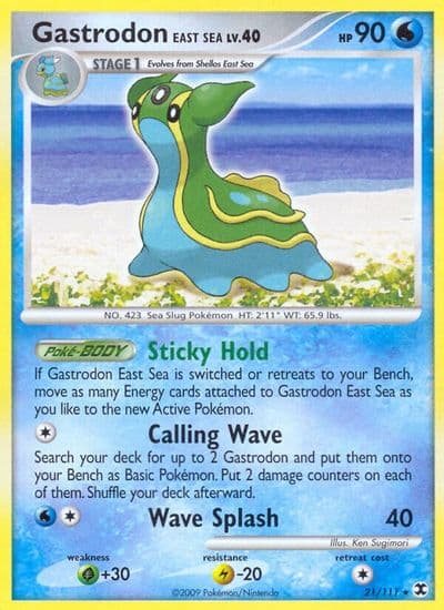 Gastrodon East Sea Rising Rivals Pokemon card