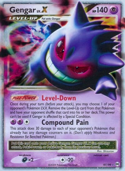 Gengar Lv.X Arceus Pokemon card