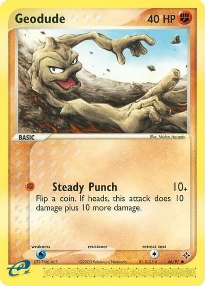 Geodude Dragon Pokemon card