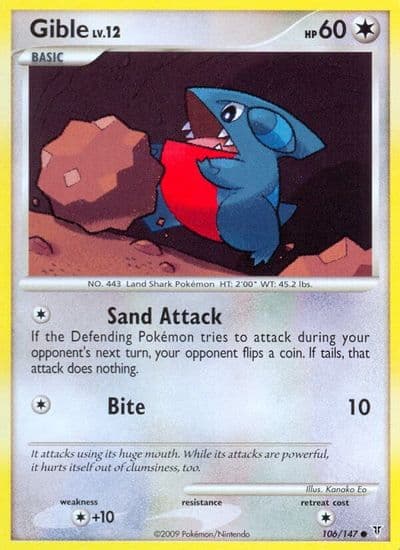 Gible Supreme Victors Pokemon card