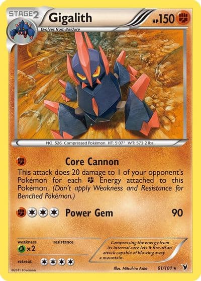 Gigalith Noble Victories Pokemon card