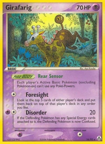 Girafarig Legend Maker Pokemon card