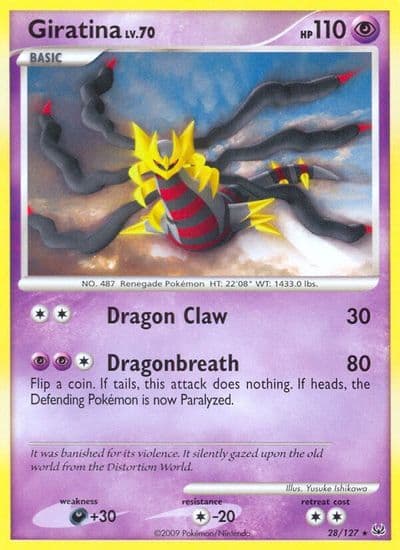 Giratina (28) Platinum Pokemon card