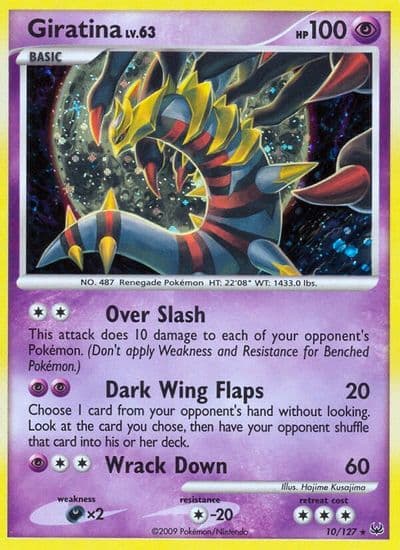 Giratina (10) Platinum Pokemon card