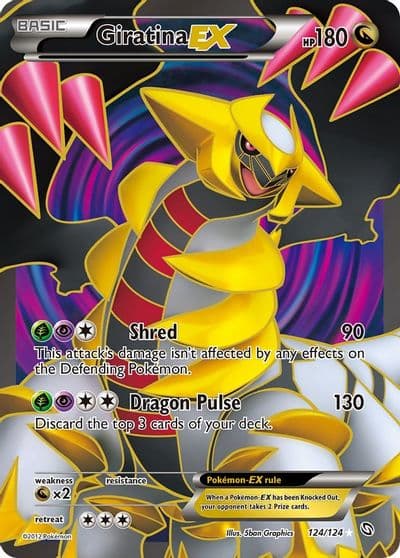 Giratina EX (124 Full Art) Dragons Exalted Pokemon card