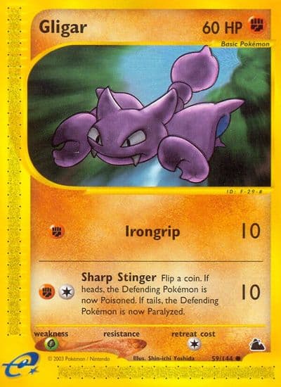 Gligar Skyridge Pokemon card