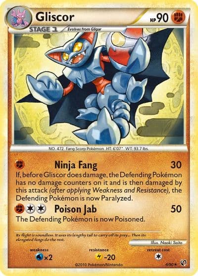 Gliscor Undaunted Pokemon card