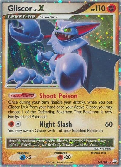 Gliscor LV.X Legends Awakened Pokemon card
