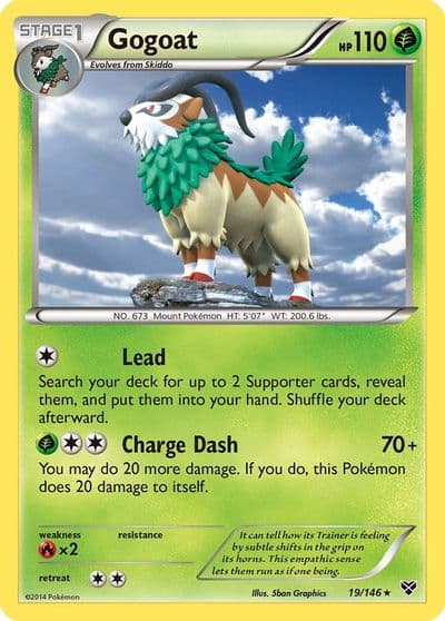 Gogoat XY Base Set Pokemon card