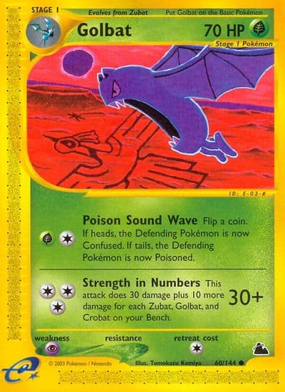 Golbat Skyridge Pokemon card
