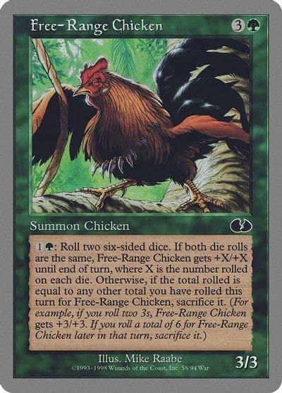 Free Range Chicken Unglued Magic card