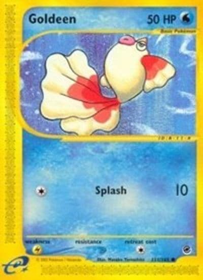 Goldeen Expedition Pokemon card