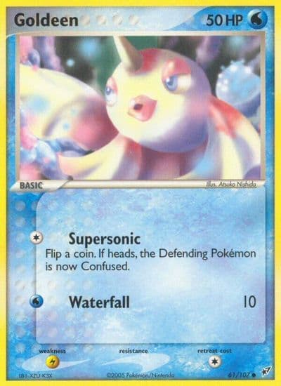 Goldeen Deoxys Pokemon card