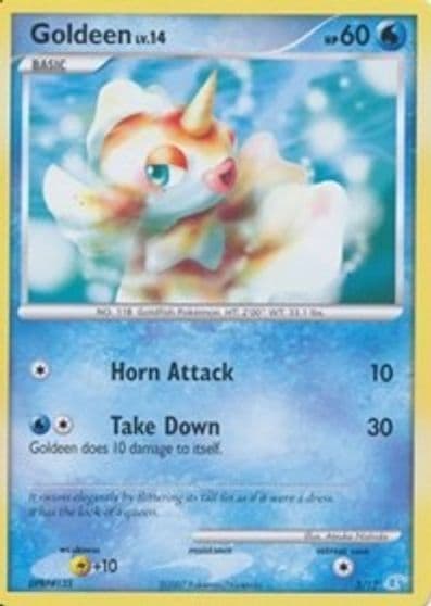 Goldeen DP Trainer Kit: Manaphy & Lucario Pokemon card