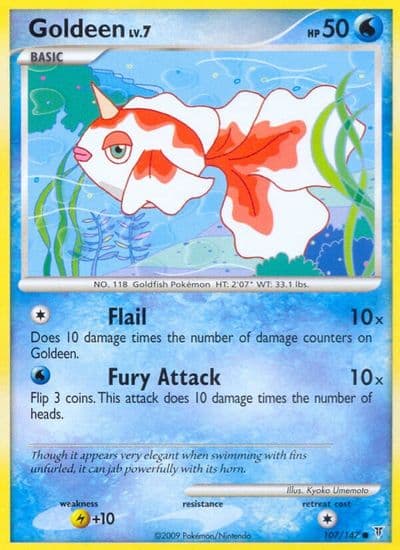 Goldeen Supreme Victors Pokemon card