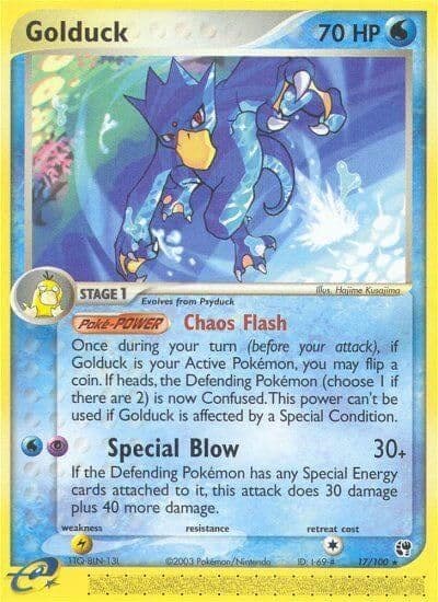 Golduck Sandstorm Pokemon card