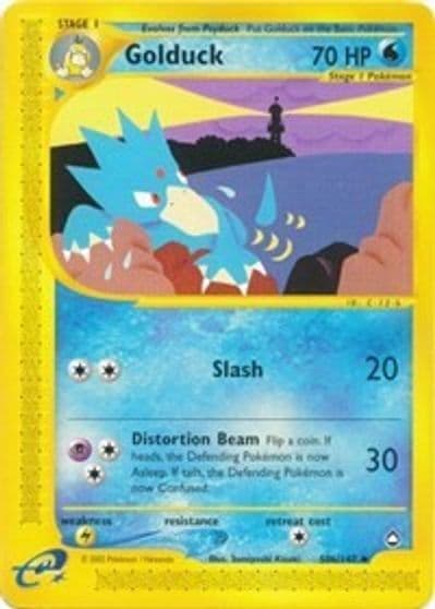 Golduck (50b) Aquapolis Pokemon card