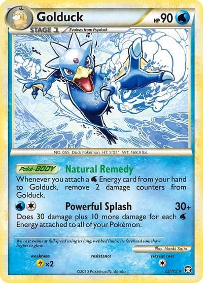 Golduck Triumphant Pokemon card