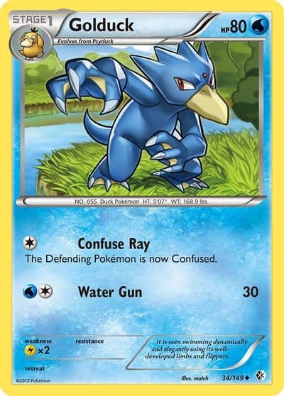 Golduck (34) Boundaries Crossed Pokemon card